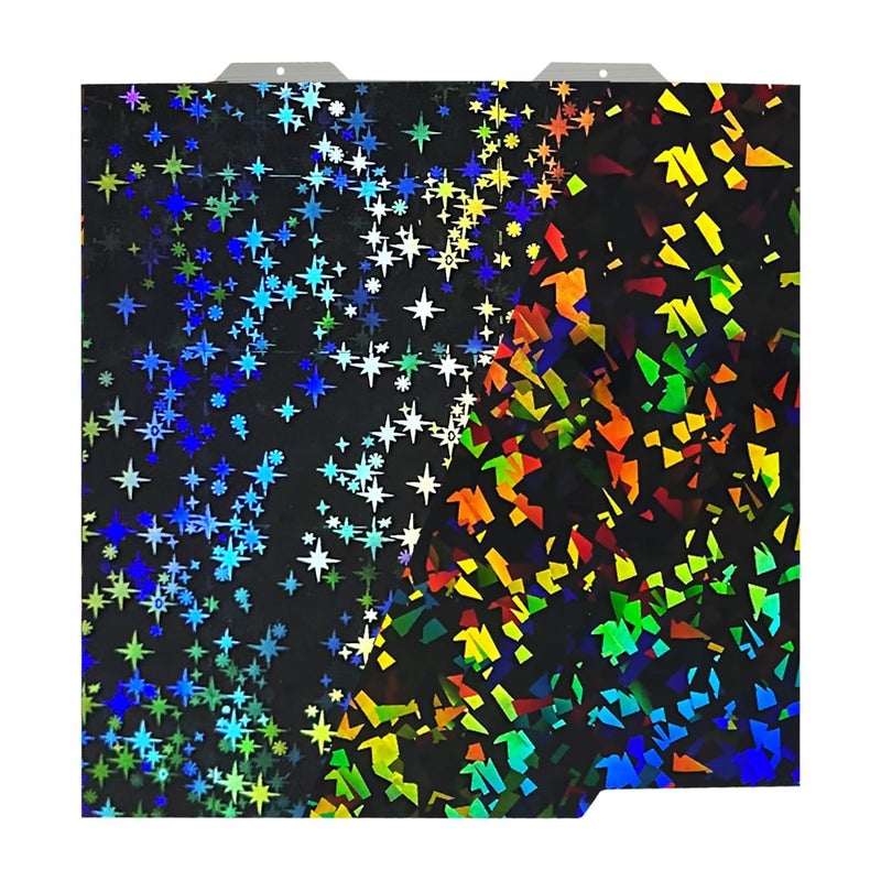 IdeaFormer-3D IdeaFormer 3D PEF PEY Build Plate for Bambu Lab A1 Mini, Rainbow Confetti PEY Galaxy Spring Steel Plate Double Sided Flexible Sheet 184x184mm - Image 1